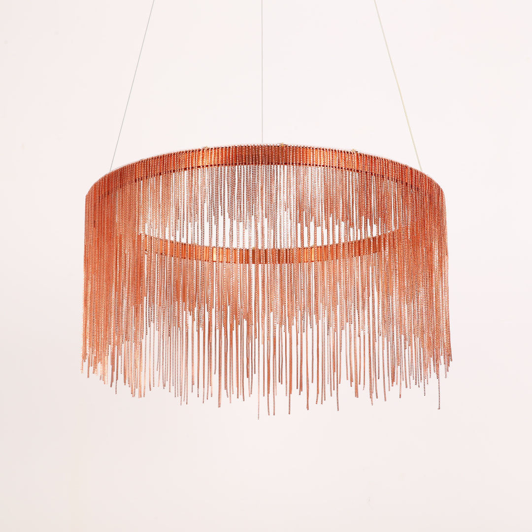 Hanglamp Metalen Kettingkraal LED Goud Zilver Dimbaar Woonkamer Eetkamer Slaapkamer Modern Design Luxe | Sulvida