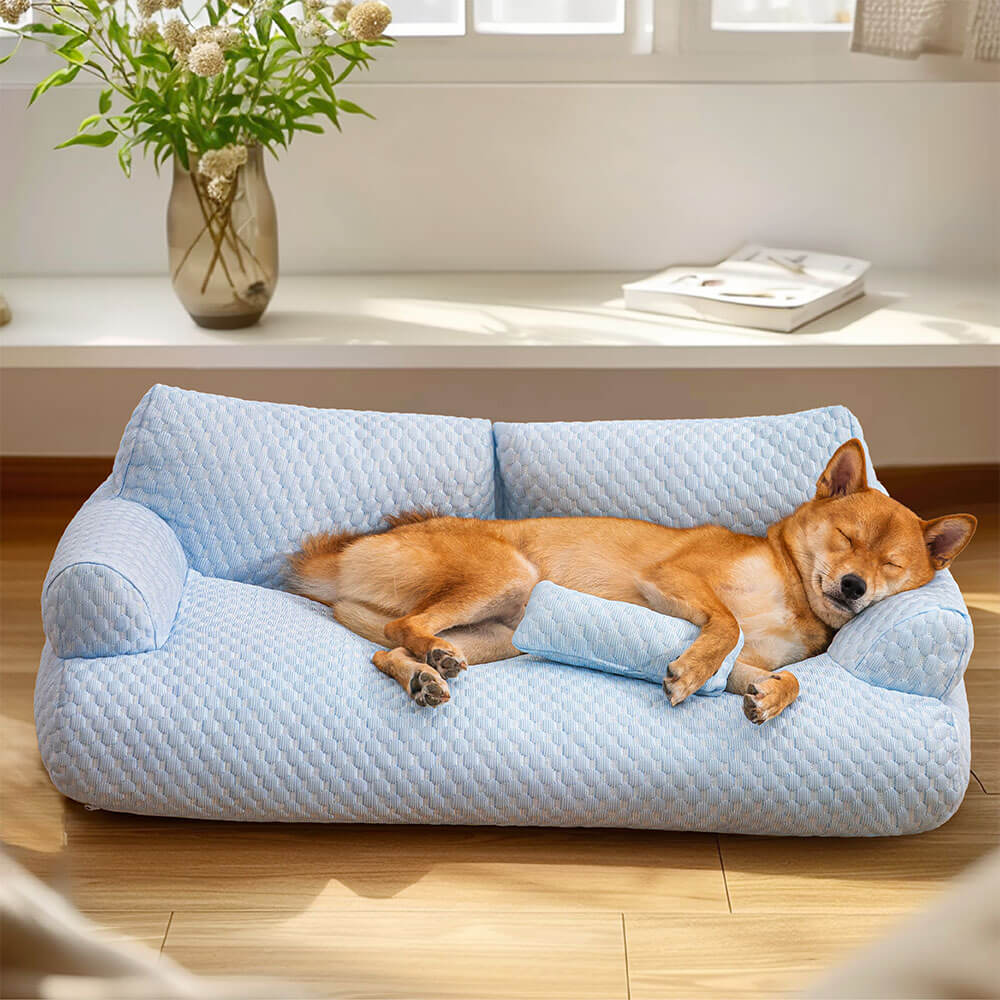 Huisdiermand met Verkoelend Effect Afneembare Hoes Antislip Ademend Zomerbed voor Hond en Kat Koelmat | Sulvida