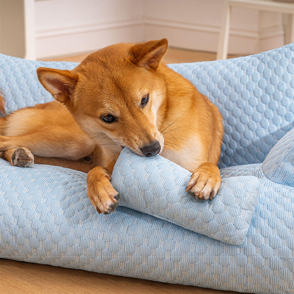 Huisdiermand met Verkoelend Effect Afneembare Hoes Antislip Ademend Zomerbed voor Hond en Kat Koelmat | Sulvida