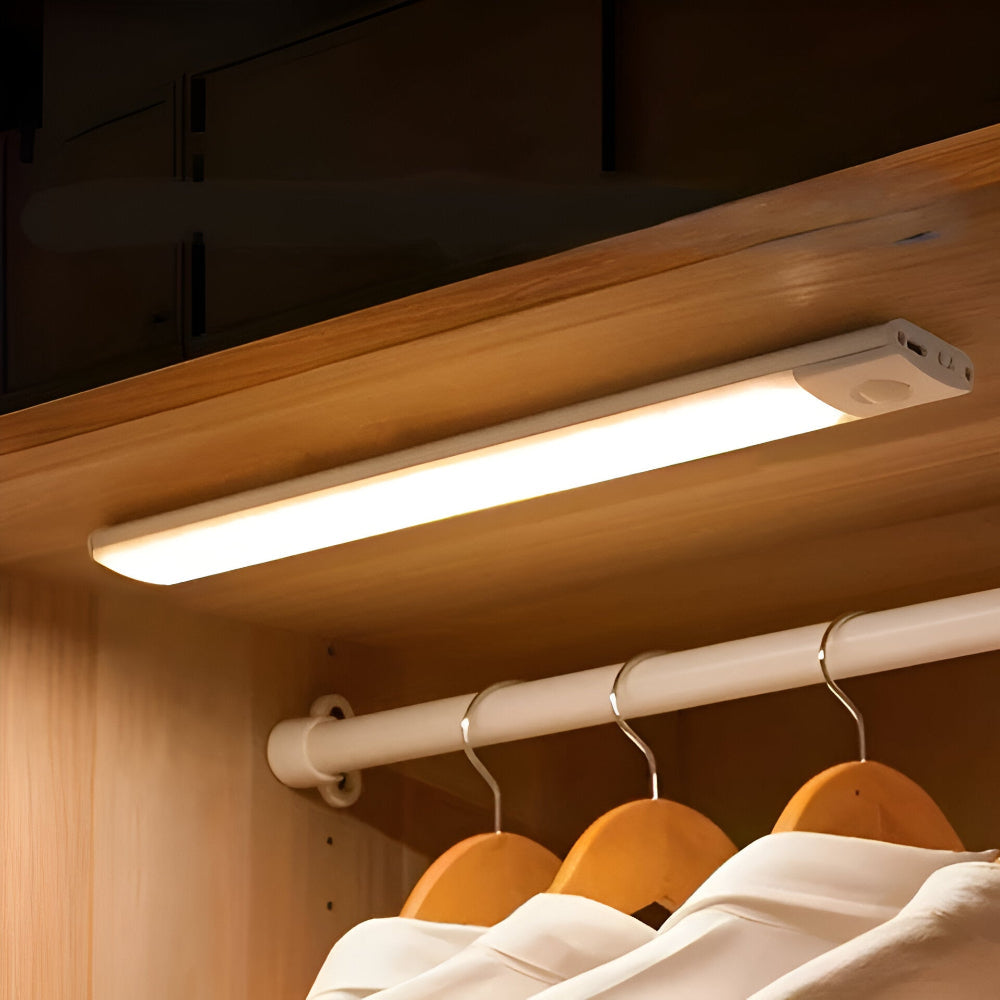Oplaadbare LED-lamp 30-40 cm met bewegingssensor en USB voor kast of nachtverlichting binnen en buiten | Sulvida