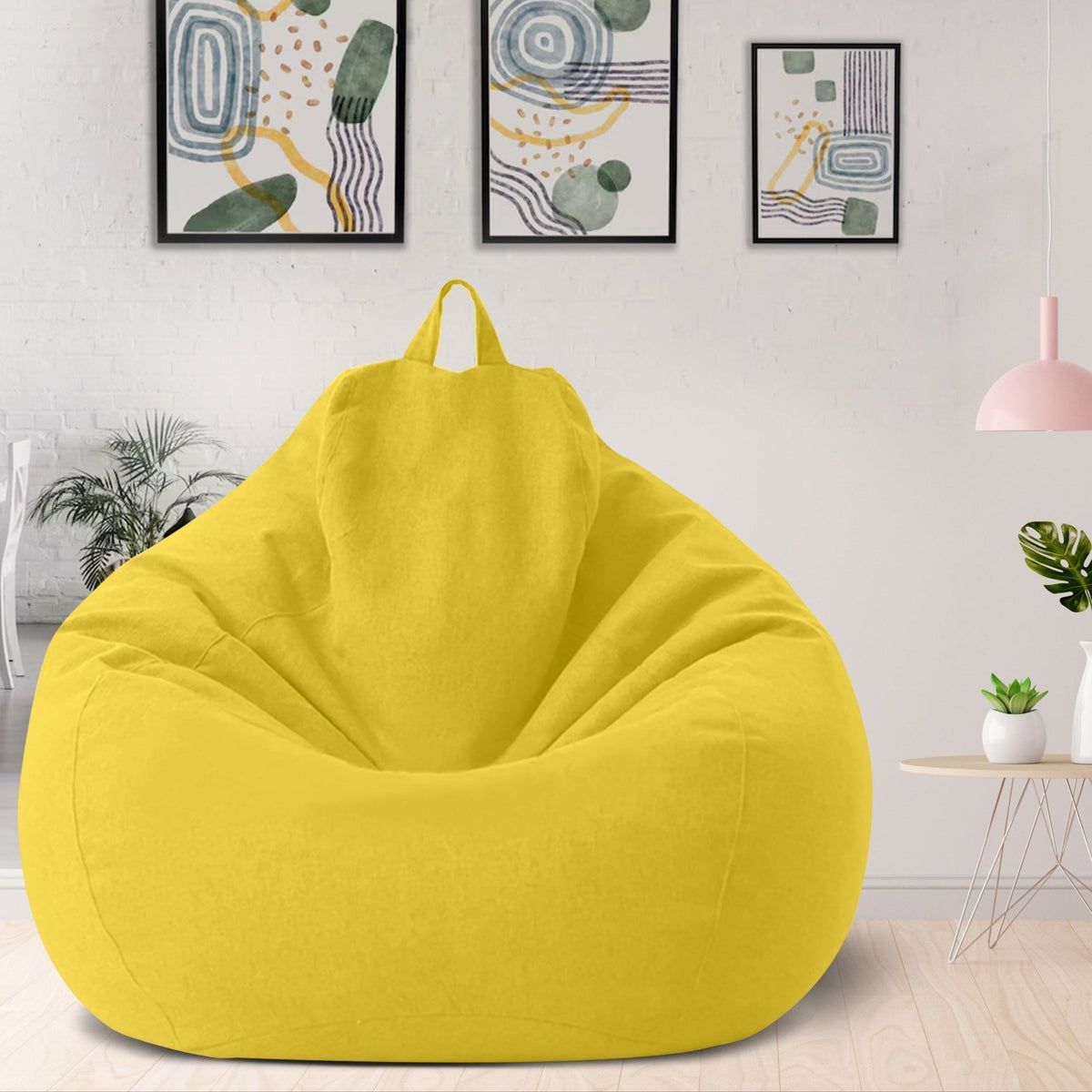 Zitzakhoes linnen ergonomisch design loungehoezen zonder vulling polyester afneembaar wasbaar relaxen | Sulvida