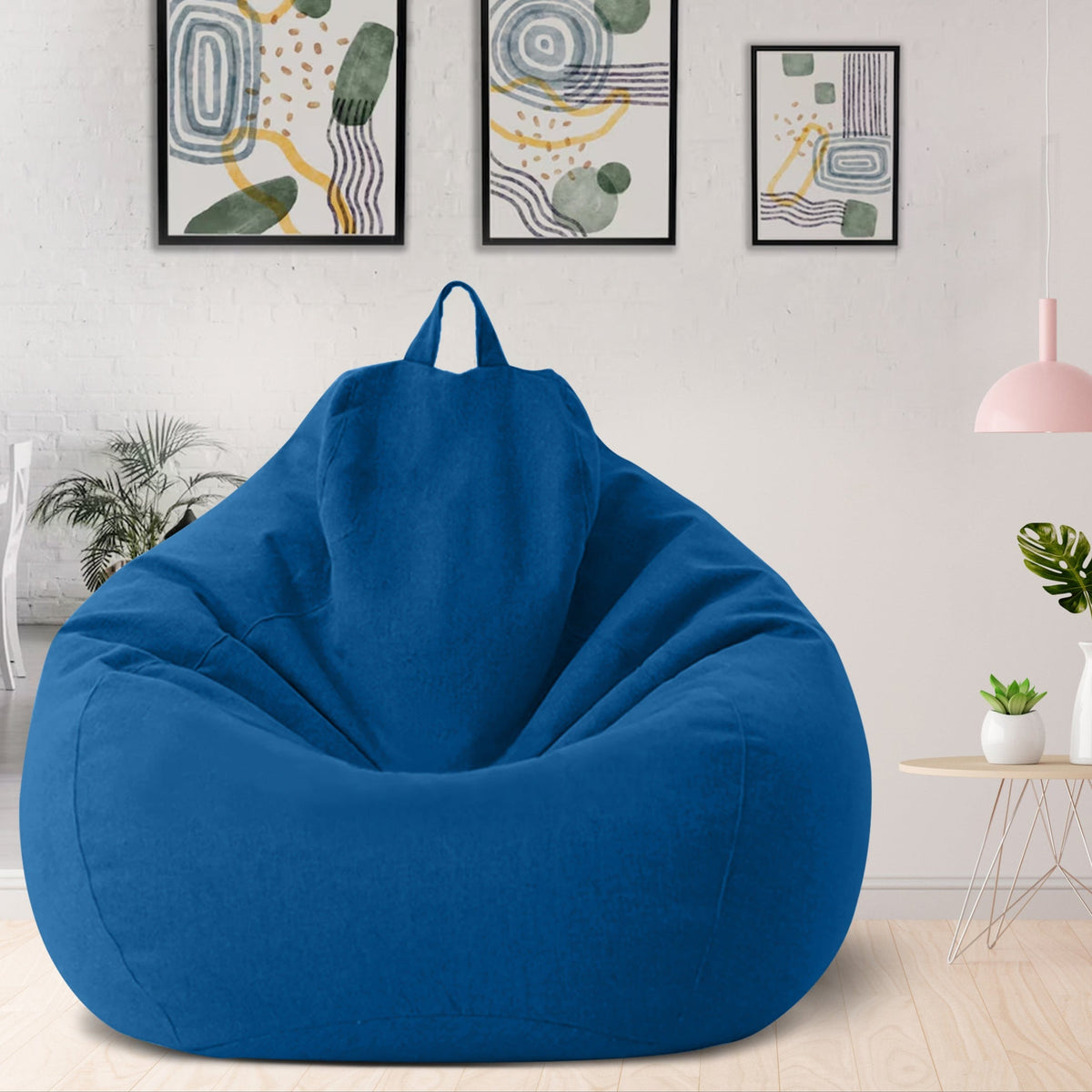 Zitzakhoes linnen ergonomisch design loungehoezen zonder vulling polyester afneembaar wasbaar relaxen | Sulvida
