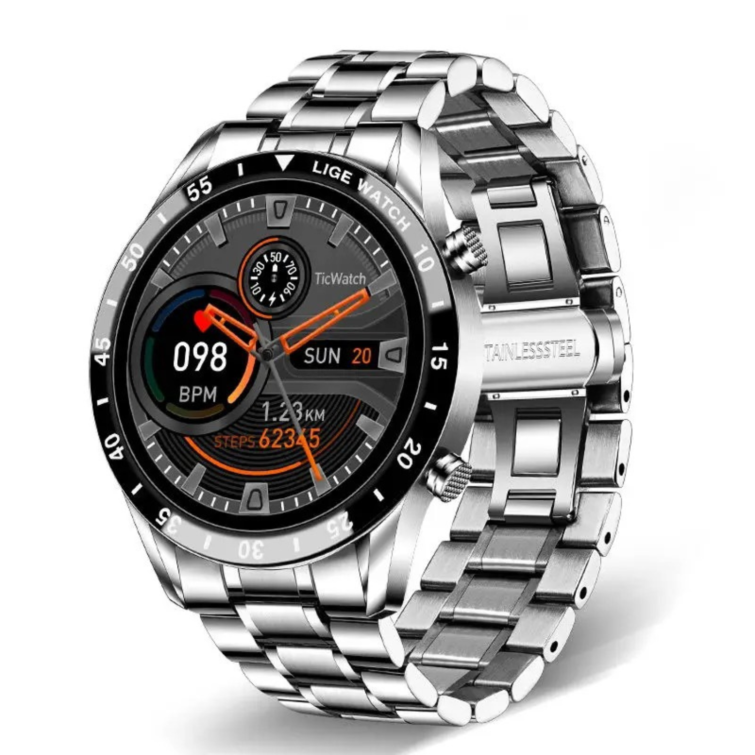 Premium Multifunctioneel Smartwatch met Bluetooth-belfunctie en Hartslagmonitor – Luxe Fitnesstracker voor iPhone & Android met Slaapanalyse en Stappenteller | Sulvida