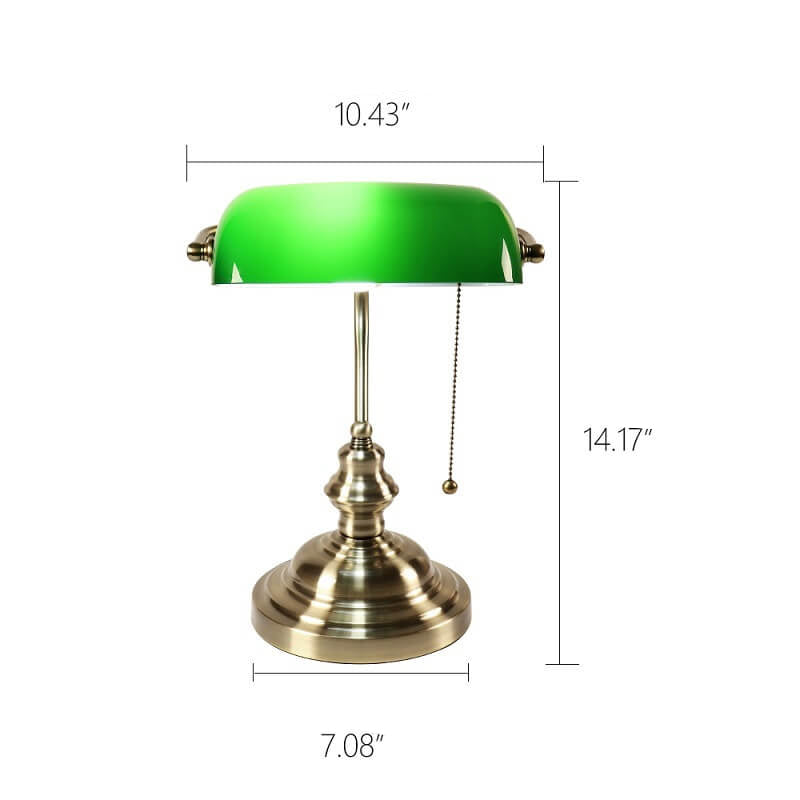 Vintage tafellamp met glazen kap en metalen voet in 4 kleuren voor sfeervolle verlichting woonkamer slaapkamer | Sulvida