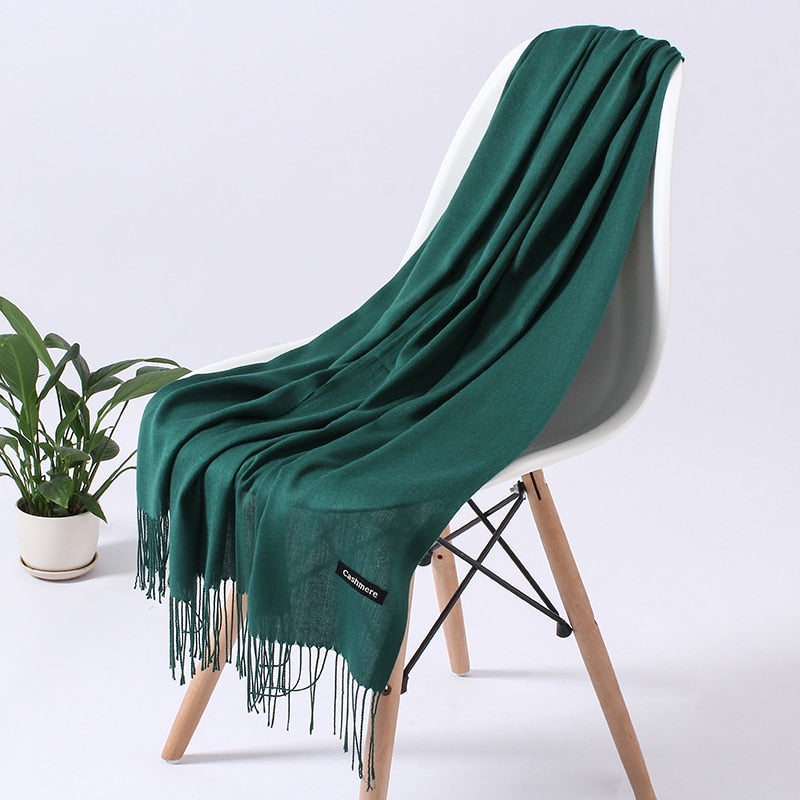Wintersjaal Dames Polyester Zacht Warm Overslagsjaal Halsdoek Diverse Kleuren Stijlvol Winteraccessoire | Sulvida