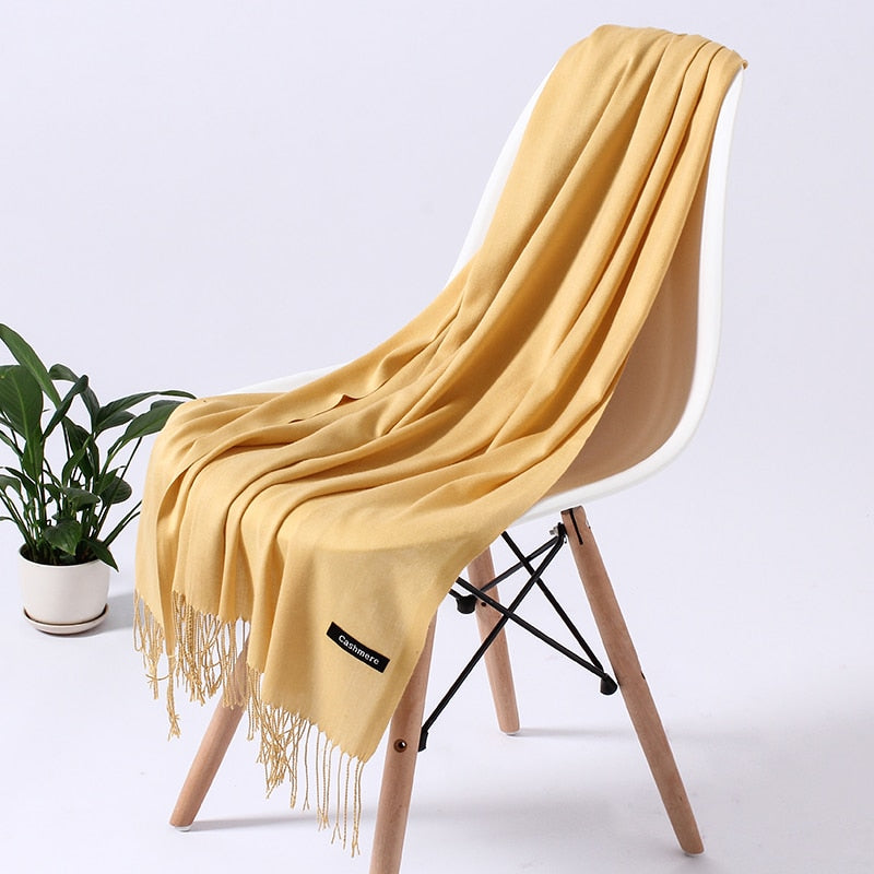 Wintersjaal Dames Polyester Zacht Warm Overslagsjaal Halsdoek Diverse Kleuren Stijlvol Winteraccessoire | Sulvida