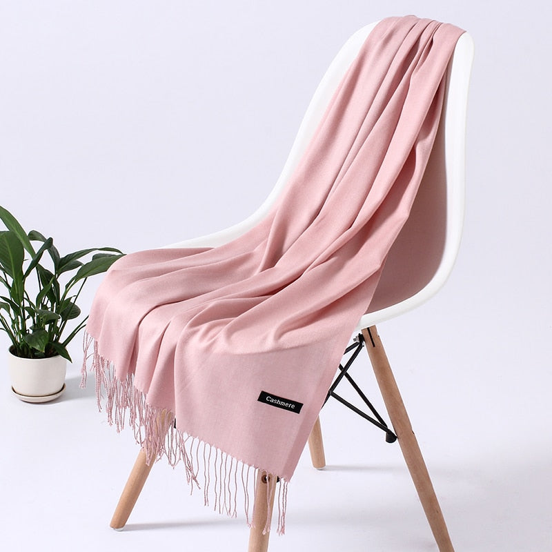 Wintersjaal Dames Polyester Zacht Warm Overslagsjaal Halsdoek Diverse Kleuren Stijlvol Winteraccessoire | Sulvida