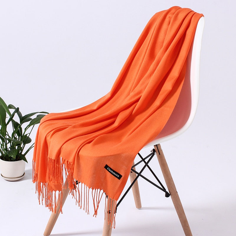 Wintersjaal Dames Polyester Zacht Warm Overslagsjaal Halsdoek Diverse Kleuren Stijlvol Winteraccessoire | Sulvida