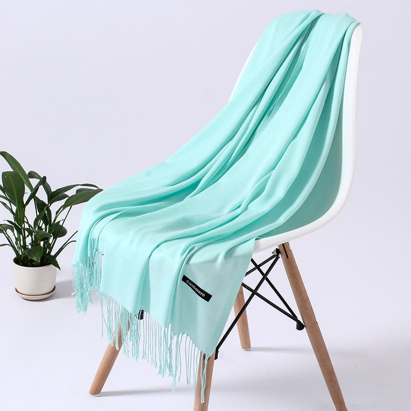 Wintersjaal Dames Polyester Zacht Warm Overslagsjaal Halsdoek Diverse Kleuren Stijlvol Winteraccessoire | Sulvida