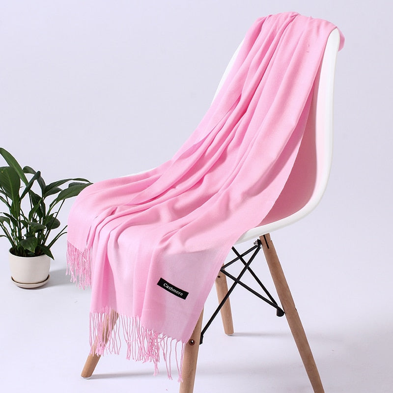 Wintersjaal Dames Polyester Zacht Warm Overslagsjaal Halsdoek Diverse Kleuren Stijlvol Winteraccessoire | Sulvida
