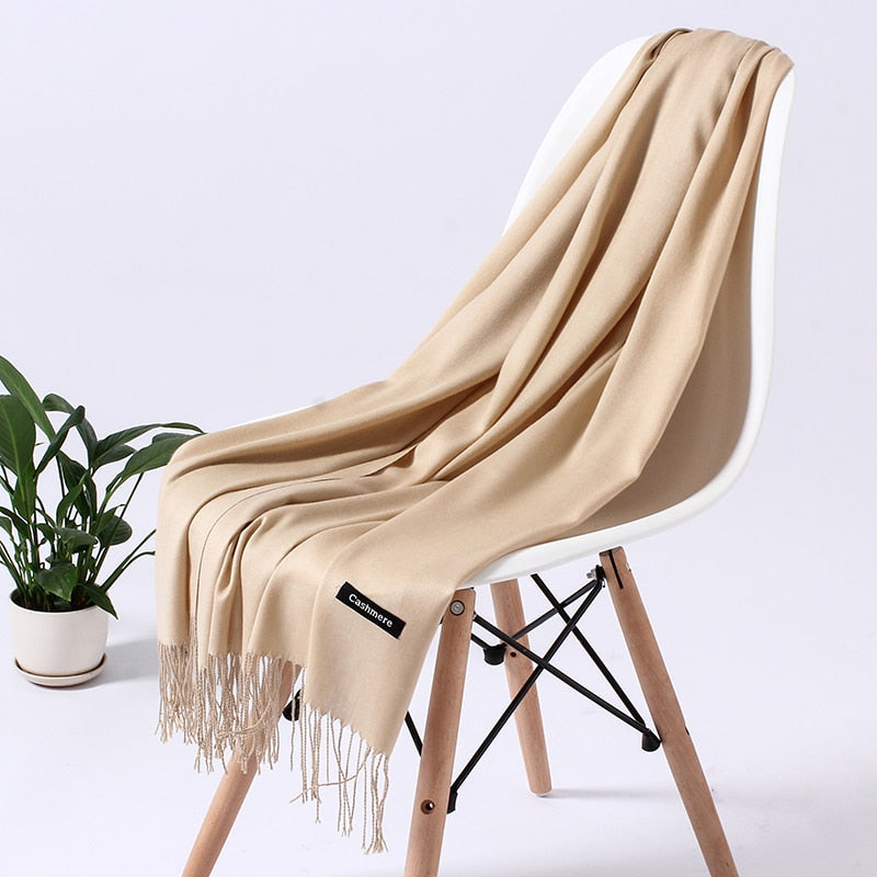 Wintersjaal Dames Polyester Zacht Warm Overslagsjaal Halsdoek Diverse Kleuren Stijlvol Winteraccessoire | Sulvida