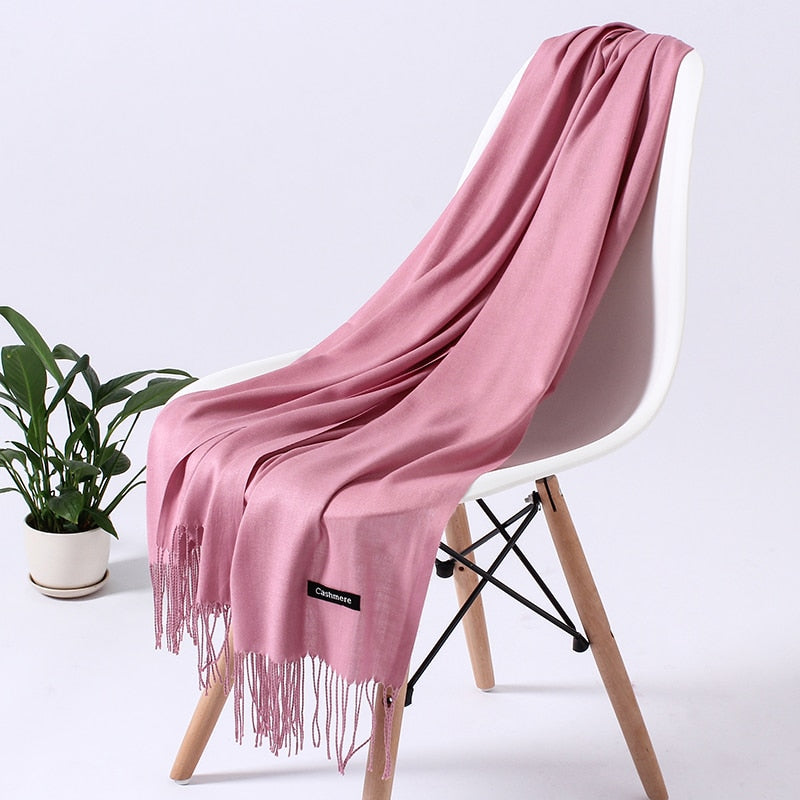 Wintersjaal Dames Polyester Zacht Warm Overslagsjaal Halsdoek Diverse Kleuren Stijlvol Winteraccessoire | Sulvida