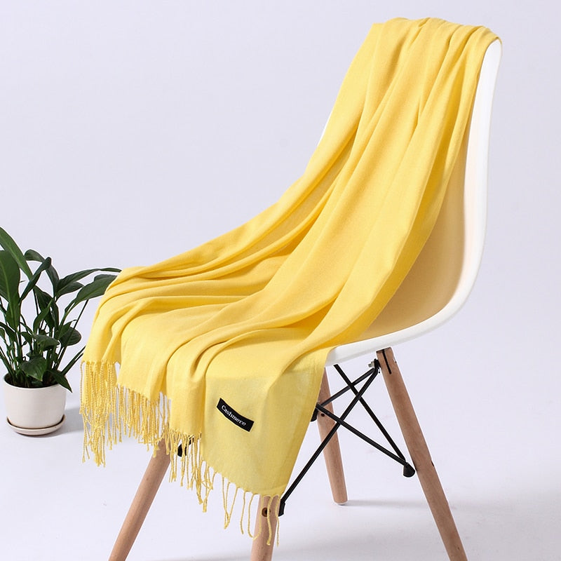 Wintersjaal Dames Polyester Zacht Warm Overslagsjaal Halsdoek Diverse Kleuren Stijlvol Winteraccessoire | Sulvida
