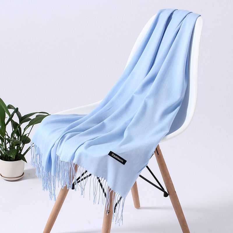 Wintersjaal Dames Polyester Zacht Warm Overslagsjaal Halsdoek Diverse Kleuren Stijlvol Winteraccessoire | Sulvida