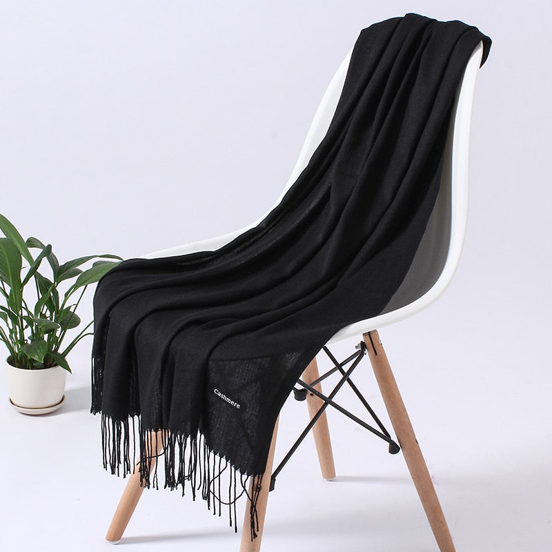 Wintersjaal Dames Polyester Zacht Warm Overslagsjaal Halsdoek Diverse Kleuren Stijlvol Winteraccessoire | Sulvida