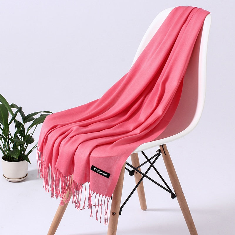 Wintersjaal Dames Polyester Zacht Warm Overslagsjaal Halsdoek Diverse Kleuren Stijlvol Winteraccessoire | Sulvida