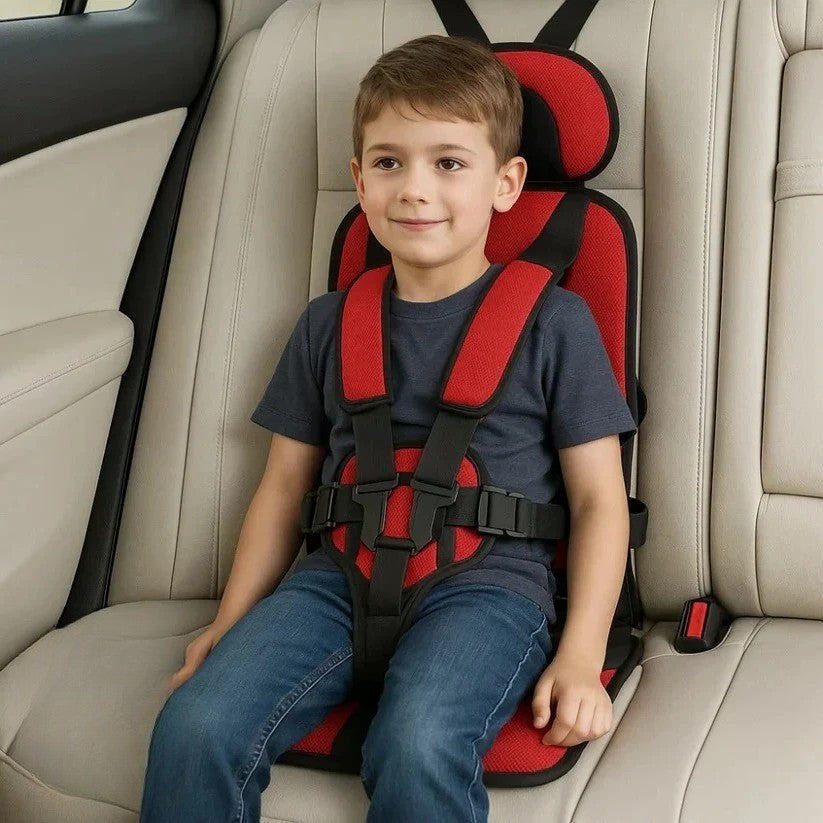 Opvouwbaar Reiszitje voor Kinderen met Vijfpuntsgordel – Compact Autostoeltje voor Onderweg – Veilig met Snelle Montage Taxi Huurwagen | Sulvida