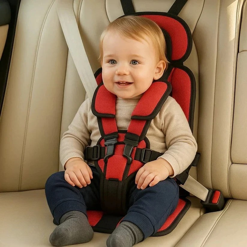 Opvouwbaar Reiszitje voor Kinderen met Vijfpuntsgordel – Compact Autostoeltje voor Onderweg – Veilig met Snelle Montage Taxi Huurwagen | Sulvida