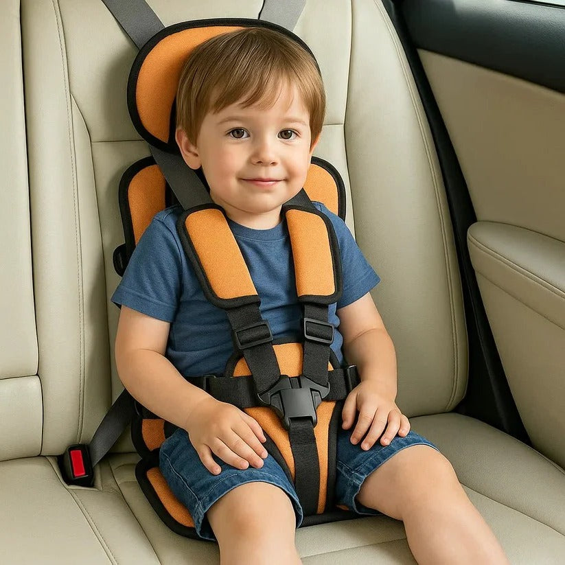 Opvouwbaar Reiszitje voor Kinderen met Vijfpuntsgordel – Compact Autostoeltje voor Onderweg – Veilig met Snelle Montage Taxi Huurwagen | Sulvida