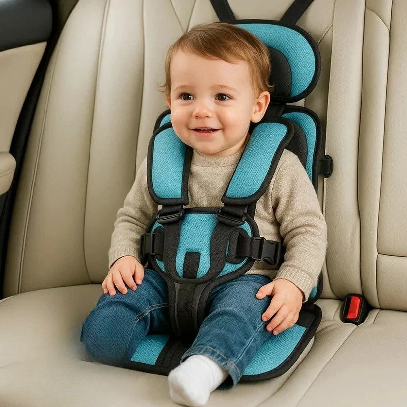 Opvouwbaar Reiszitje voor Kinderen met Vijfpuntsgordel – Compact Autostoeltje voor Onderweg – Veilig met Snelle Montage Taxi Huurwagen | Sulvida