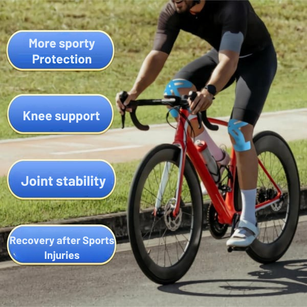 Voorgeknipte Kinesio Tape voor Knie – Ademende Knieondersteuning met Elastische Compressie voor Sport en Herstel | Sulvida