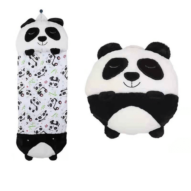 Knuffelslaapzak voor Kinderen – Haai, Eenhoorn, Panda & Meer – Zacht Warm Fleece – 3 Maten – Kamperen Logeren | Sulvida