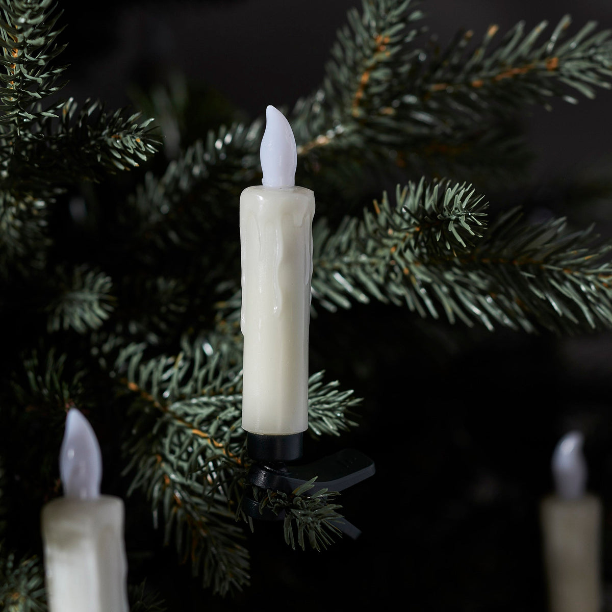 Set van 20 draadloze LED kerstboomkaarsen crèmekleurig met timer afstandsbediening sfeervolle kerstverlichting | Sulvida
