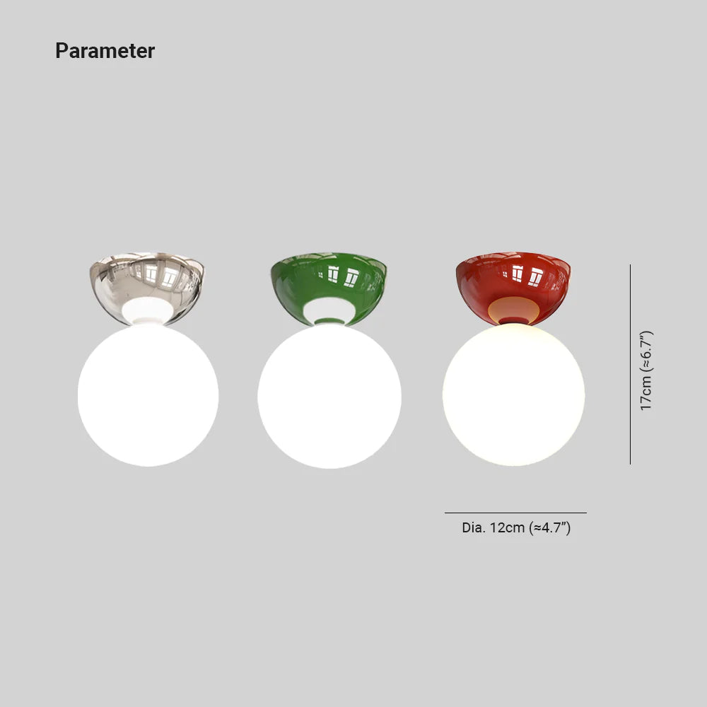 Vintage Plafondlamp Metaal Glas Gekleurde Kap Woonkamer Keuken Retro Plafondverlichting G9 Sfeerlicht | Sulvida