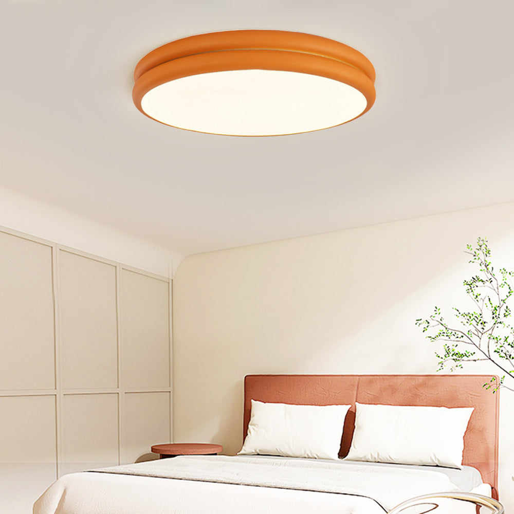 Moderne Plafondlamp Metaal Acryl Dimbaar Crème Rood Groen Oranje Woonkamer Slaapkamer Eetkamer Keuken | Sulvida