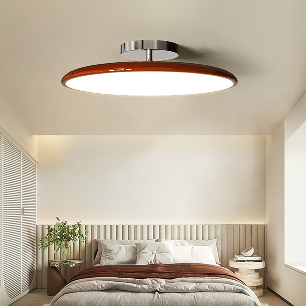 Vintage Plafondlamp Metaal Acryl Rond Dimbaar LED Verlichting Woonkamer Slaapkamer Restaurant 30-50cm | Sulvida