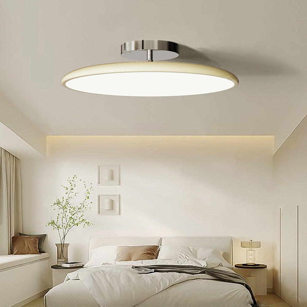 Vintage Plafondlamp Metaal Acryl Rond Dimbaar LED Verlichting Woonkamer Slaapkamer Restaurant 30-50cm | Sulvida