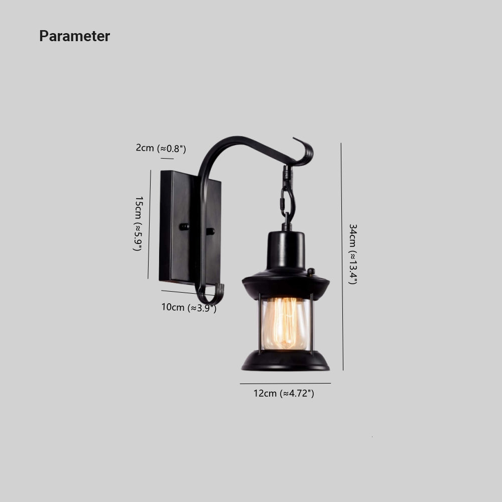 Industriële Wandlamp Metaal Zwart Brons Retro Sfeerlicht Woonkamer Slaapkamer E27 Fitting Vintage Design | Sulvida