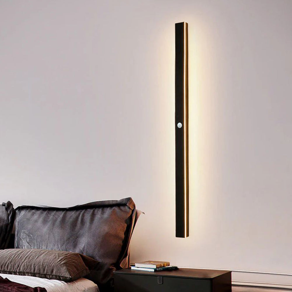 Lineaire buitenwandlamp LED IP65 waterdicht zwart metaal acryl tuinverlichting moderne gevelverlichting | Sulvida