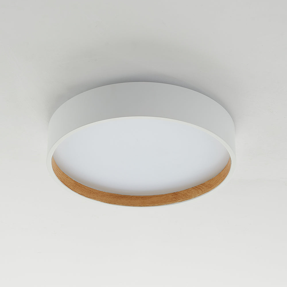 Moderne Ronde Plafondlamp LED Metaal Acryl Dimbaar Minimalistisch Design Wit Grijs Zwart Slaapkamer Woonkamer | Sulvida