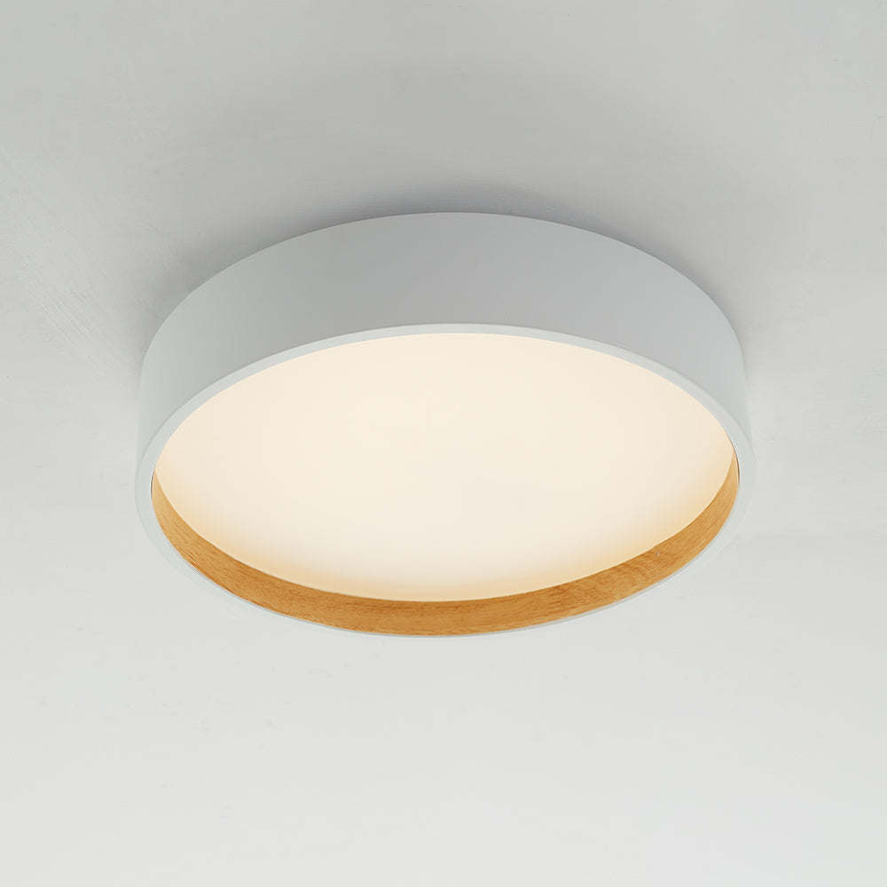 Moderne Ronde Plafondlamp LED Metaal Acryl Dimbaar Minimalistisch Design Wit Grijs Zwart Slaapkamer Woonkamer | Sulvida
