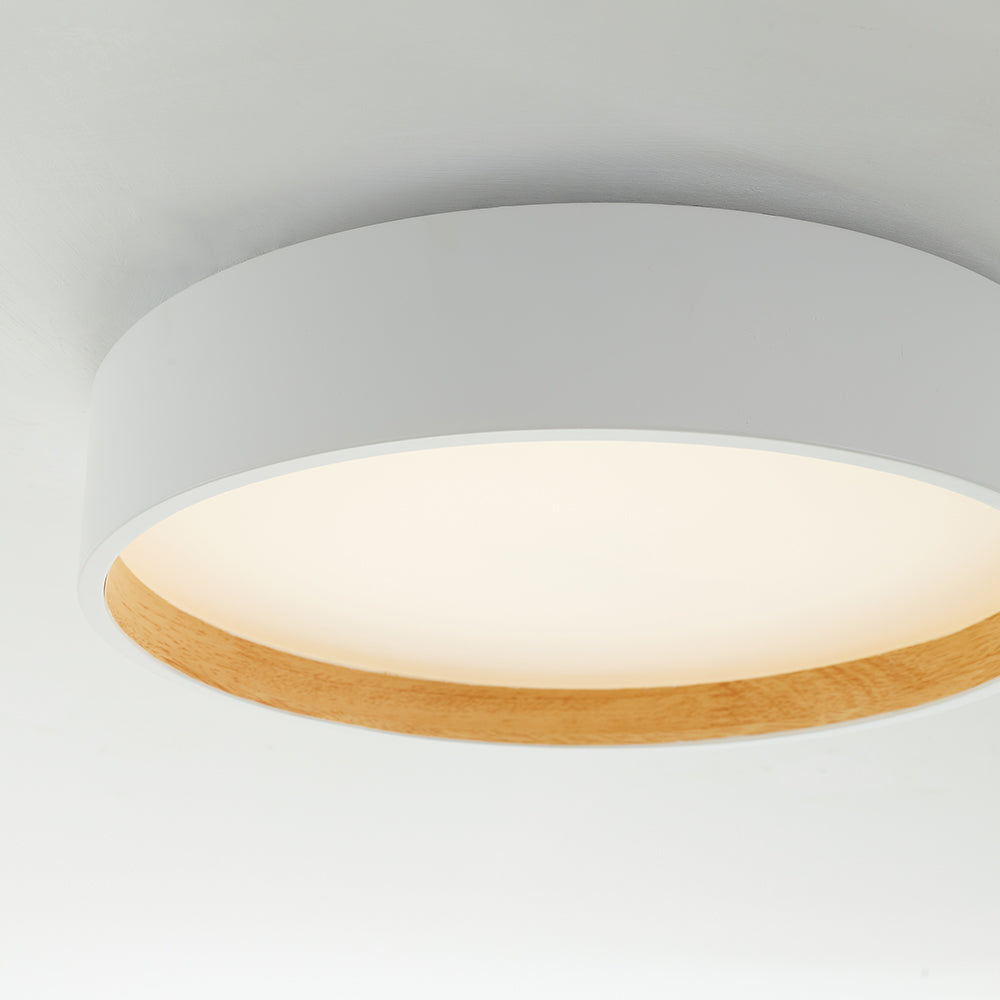 Moderne Ronde Plafondlamp LED Metaal Acryl Dimbaar Minimalistisch Design Wit Grijs Zwart Slaapkamer Woonkamer | Sulvida