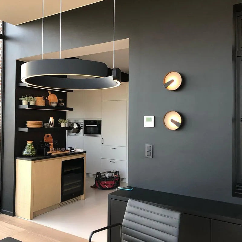 LED Ringlamp Hangverlichting Minimalistisch Metalen Design Modern voor Woonkamer Slaapkamer Eetkamer | Sulvida