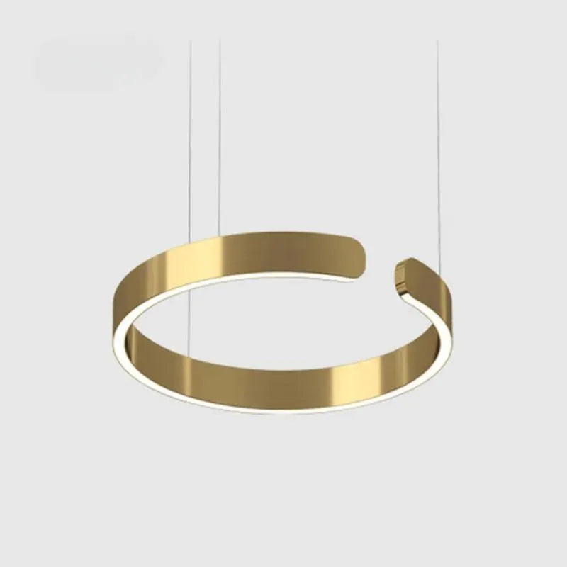 LED Ringlamp Hangverlichting Minimalistisch Metalen Design Modern voor Woonkamer Slaapkamer Eetkamer | Sulvida