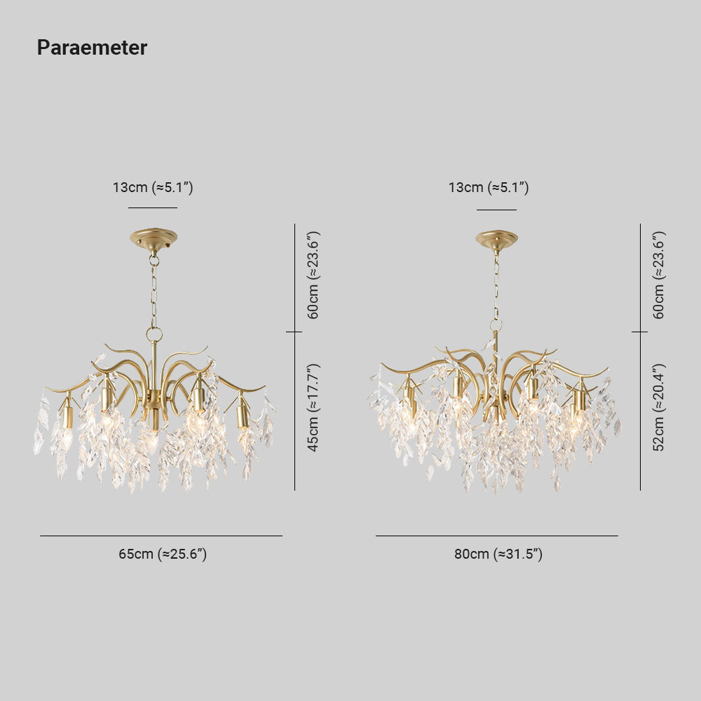 Kristallen Hanglamp Bloemvorm LED Verlichting Eetkamer Modern Luxe Kroonluchter Zwart Goud Design Woonkamer | Sulvida
