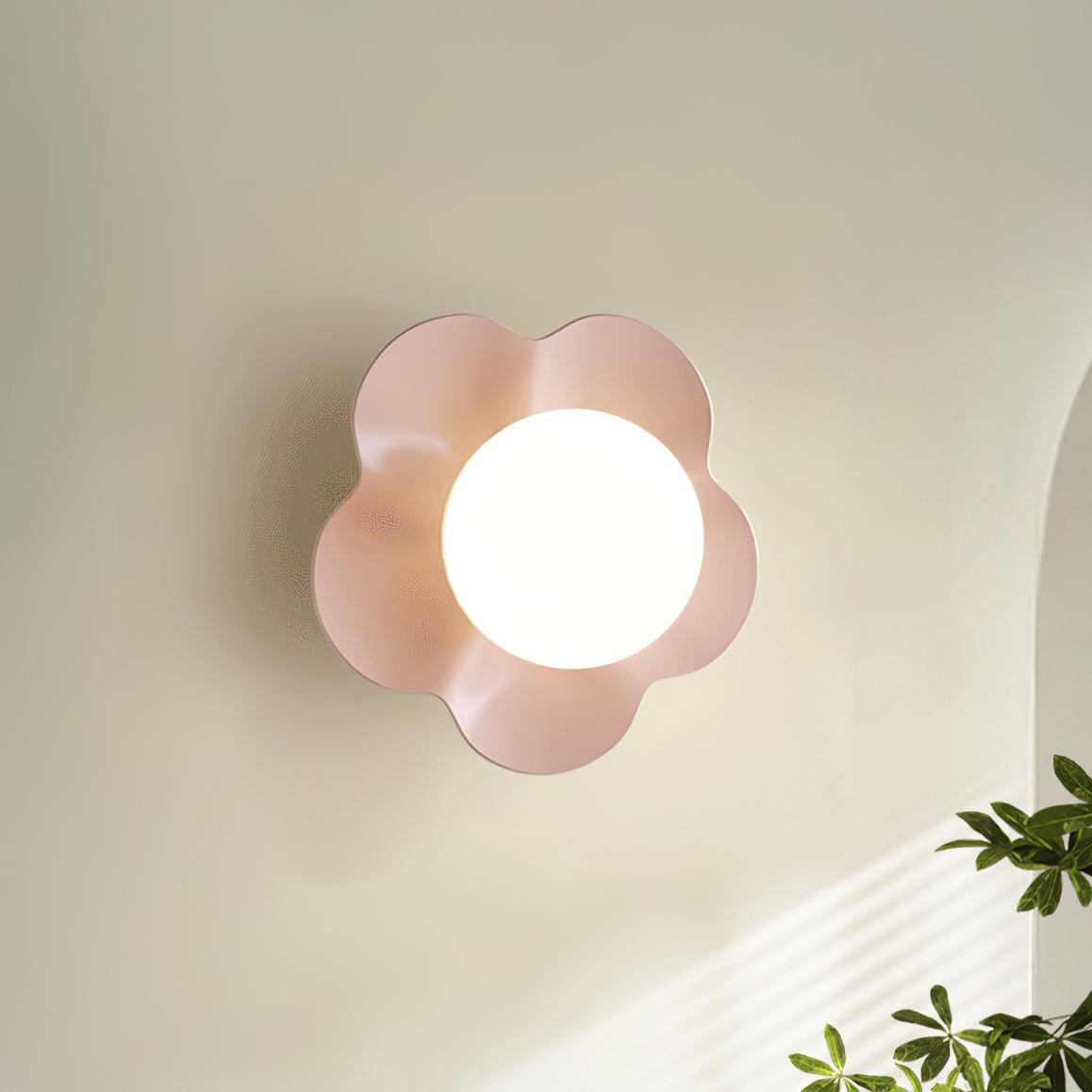 Bloembladwandlamp Glas & Hars G9 Fitting Dimbaar Wit Paars Geel Design Interieurverlichting Wanddecoratie Woonkamer | Sulvida