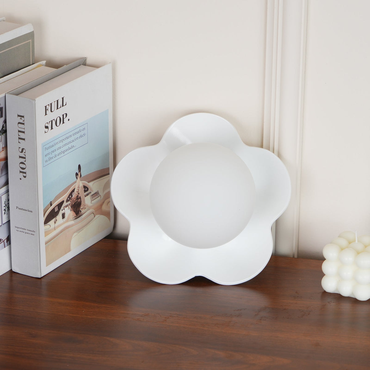 Bloembladwandlamp Glas & Hars G9 Fitting Dimbaar Wit Paars Geel Design Interieurverlichting Wanddecoratie Woonkamer | Sulvida