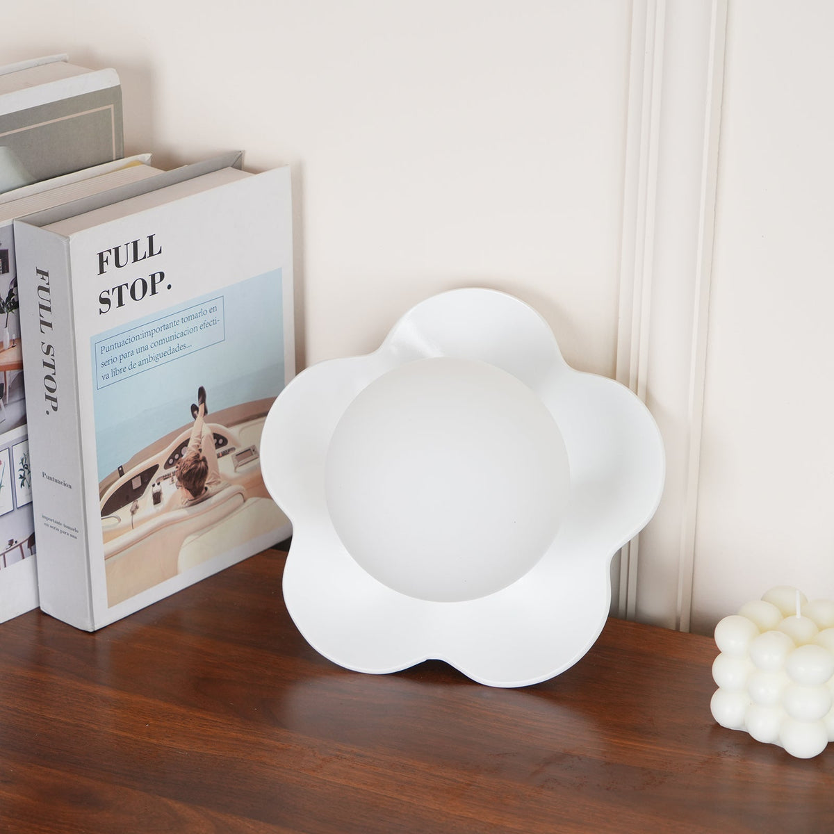 Bloembladwandlamp Glas & Hars G9 Fitting Dimbaar Wit Paars Geel Design Interieurverlichting Wanddecoratie Woonkamer | Sulvida