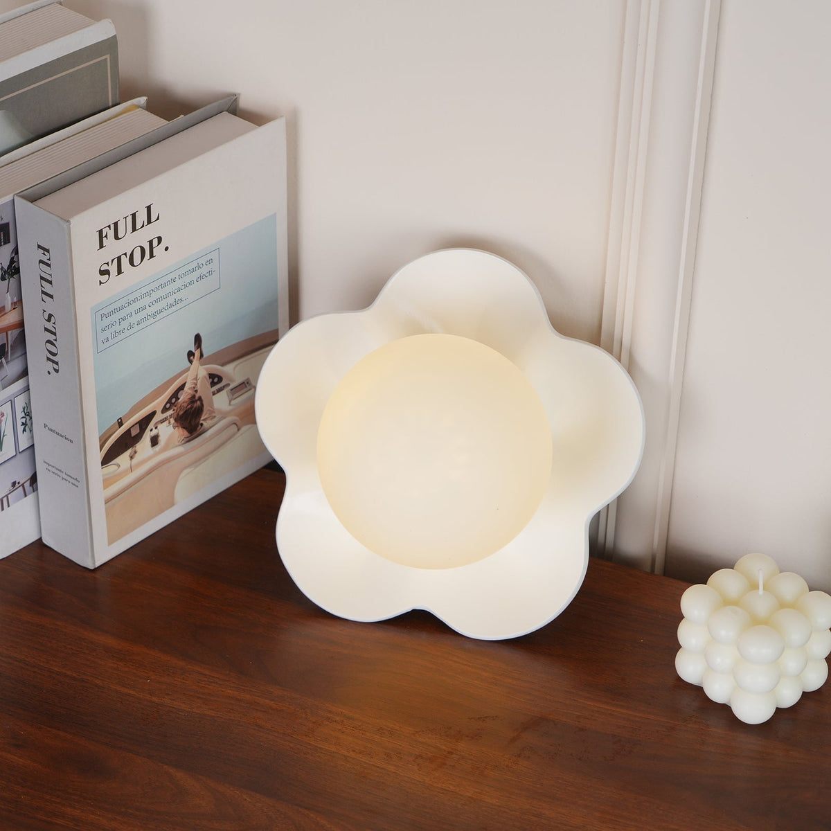 Bloembladwandlamp Glas & Hars G9 Fitting Dimbaar Wit Paars Geel Design Interieurverlichting Wanddecoratie Woonkamer | Sulvida