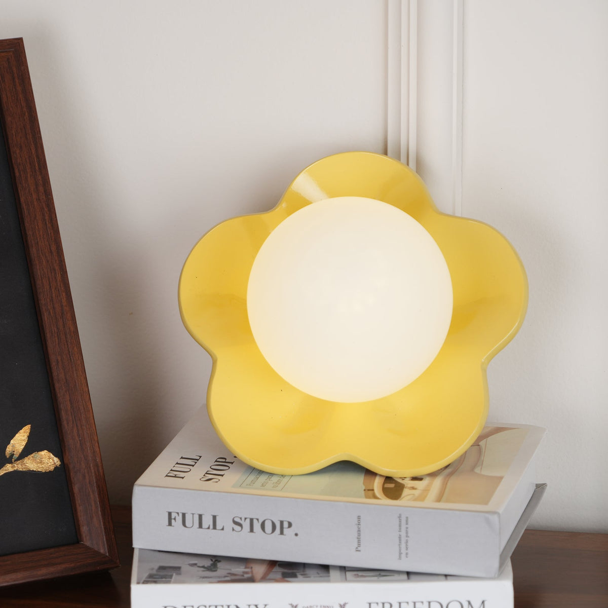 Bloembladwandlamp Glas & Hars G9 Fitting Dimbaar Wit Paars Geel Design Interieurverlichting Wanddecoratie Woonkamer | Sulvida