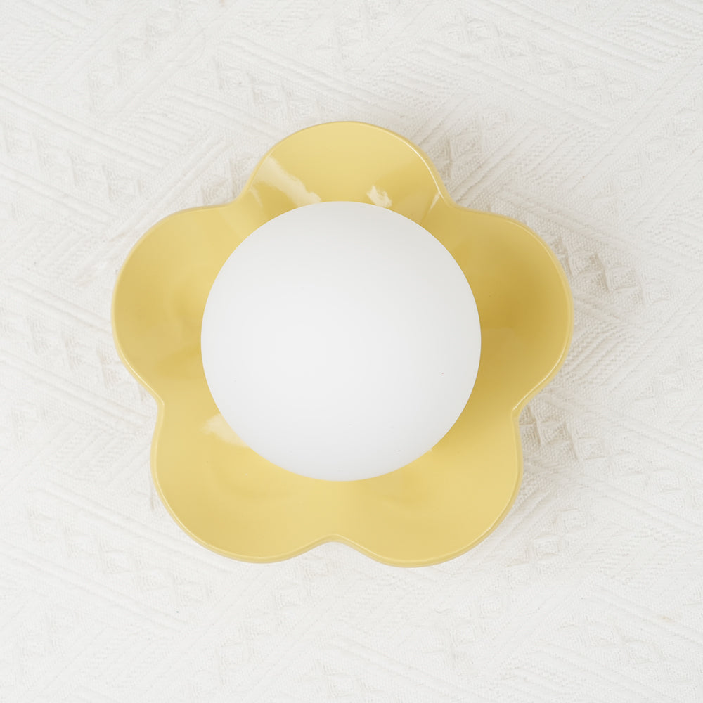 Bloembladwandlamp Glas & Hars G9 Fitting Dimbaar Wit Paars Geel Design Interieurverlichting Wanddecoratie Woonkamer | Sulvida