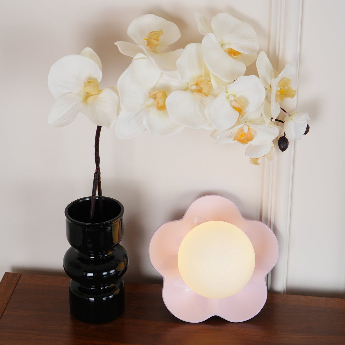 Bloembladwandlamp Glas & Hars G9 Fitting Dimbaar Wit Paars Geel Design Interieurverlichting Wanddecoratie Woonkamer | Sulvida