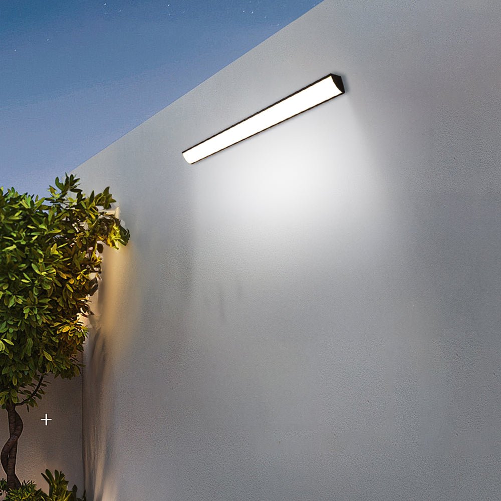 LED Buitenwandlamp Ultradun IP65 Waterdicht Zwart Wit Modern Design 30cm 40cm Tuinverlichting Gevellamp | Sulvida