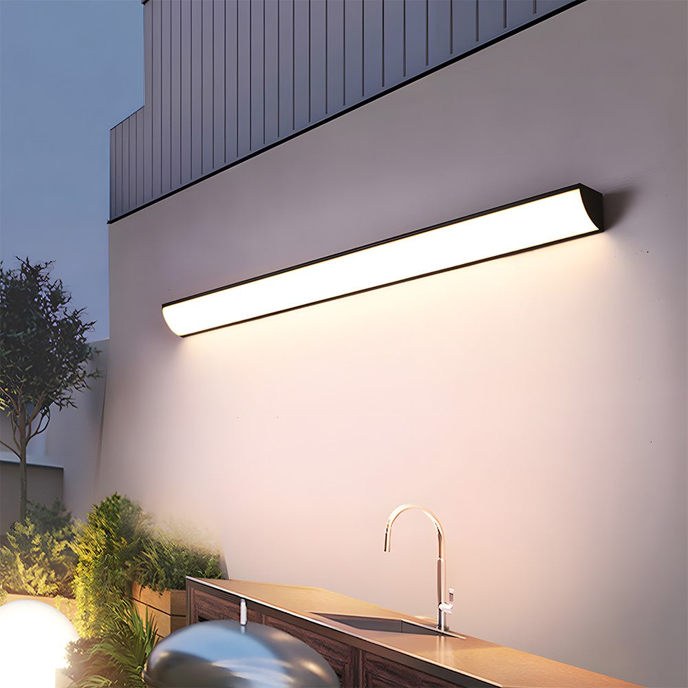 LED Buitenwandlamp Ultradun IP65 Waterdicht Zwart Wit Modern Design 30cm 40cm Tuinverlichting Gevellamp | Sulvida