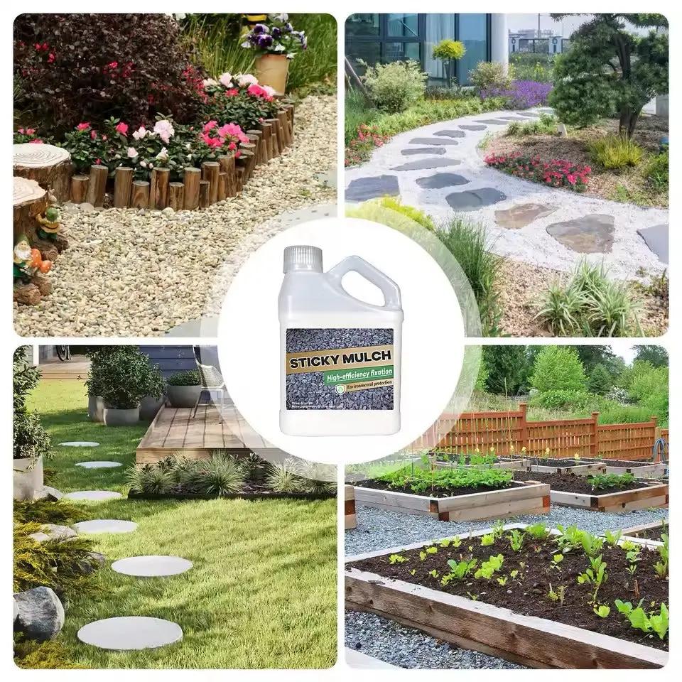 Landschapslijm concentraat 500 g voor mulch kiezel en zand weersbestendig dekt 8-12 m² tuin decoratie | Sulvida