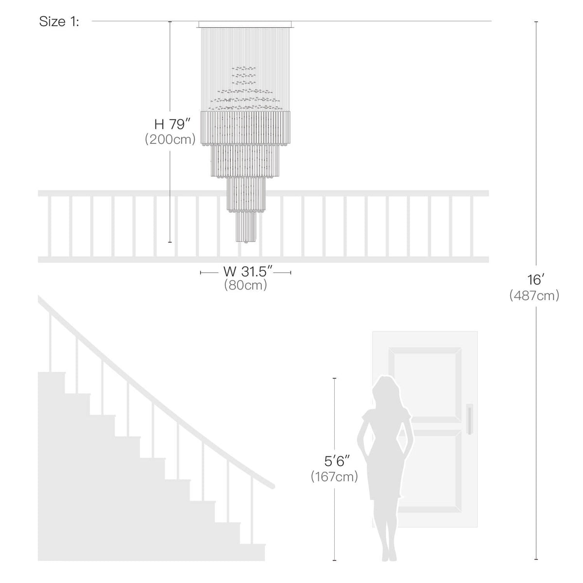 Kristallen regendrup kroonluchter rond chroom spiraal voor hal trappenhal hoge plafonds luxe design verlichting | Sulvida